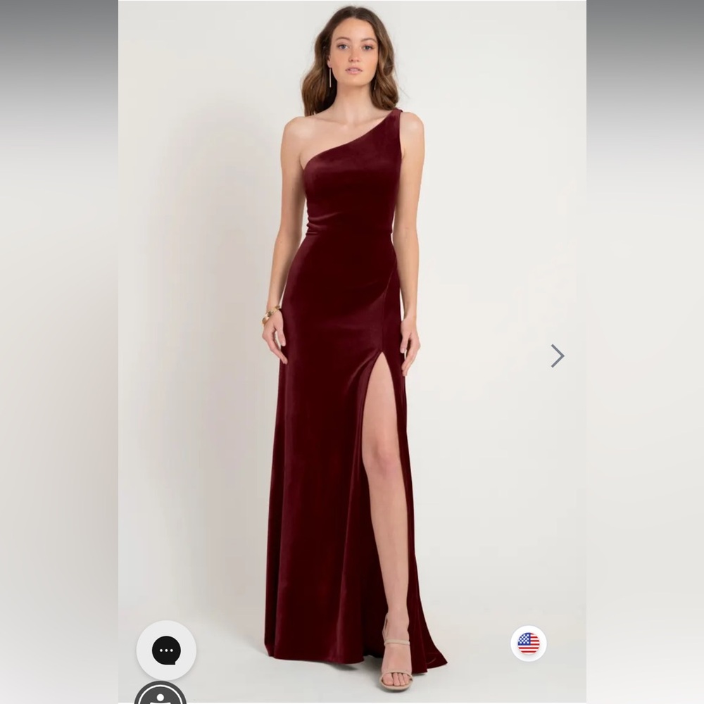 Jenny Yoo Cybill dress in stretch velvet